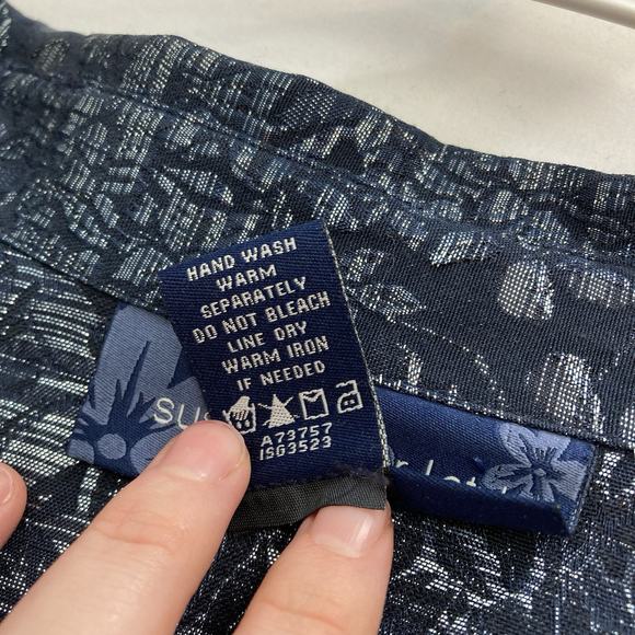 Susan Graver Women's Metallic Floral Shirt Jacket‎ Est. Size 2X Statement Boho - Picture 6 of 11